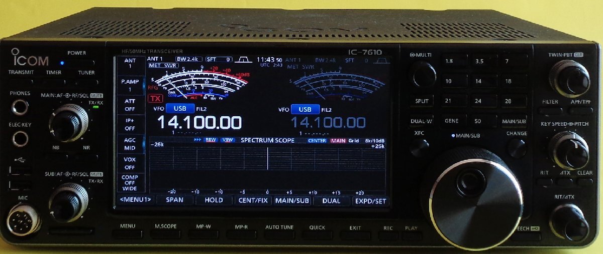 ICOM IC-7610 HF Transceiver 100W 50MHz Latest Firmware Ver1.42 [c1196307581]
