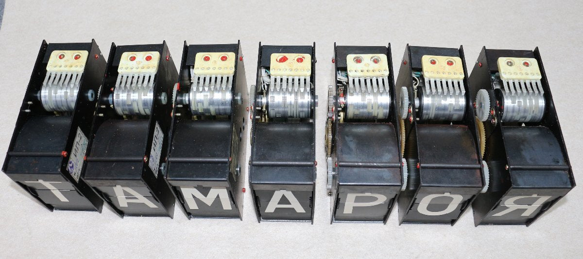 Super Oni Rare Former Sorussia Military Split Flap Display Unused 41 Types Flap Operation Confirmed [q1216584551]