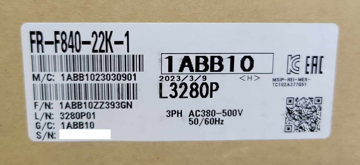 Mitsubishi Electric FR-F840-22K-1 Inverter (open box) [j1241057176]