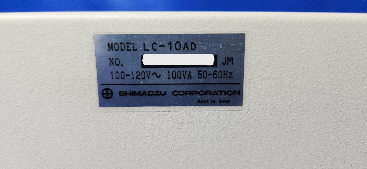 Shimadzu LC-10AD Liquid Chromatograph Liquid Delivery Unit [q1182693821]