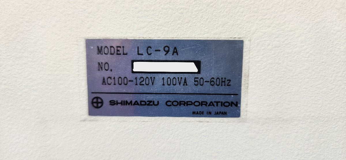 Shimadzu LC-9A Liquid Chromatograph Liquid Delivery Pump [u1184187476]