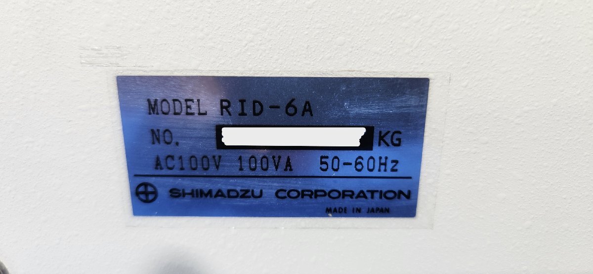 SHIMADZU RID-6A Liquid Chromatograph Detector [m1213735236]