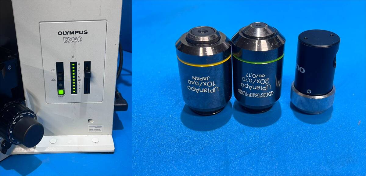 OLYMPUS BX60F5 Microscope 20x/0.70 10x/0.40 [o1220031839]