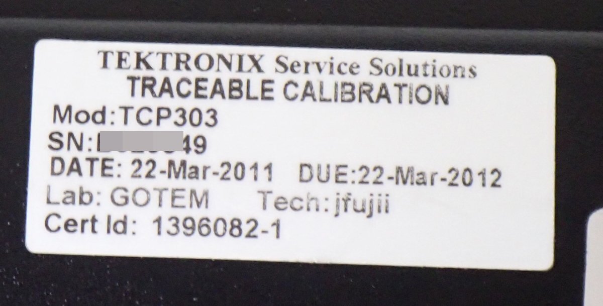 Tektronix TCP303 Current Probe [d1246571066]