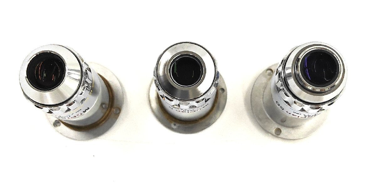 Olympus MSPlan50 MSPlan5 MSPlan10 Objective Lens 3-Piece Set [h1212325431]