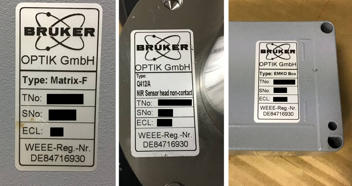 BRUKER MATRIX-F Near Infrared Spectrometer EMKO Box Q412/A Set [1219143968]