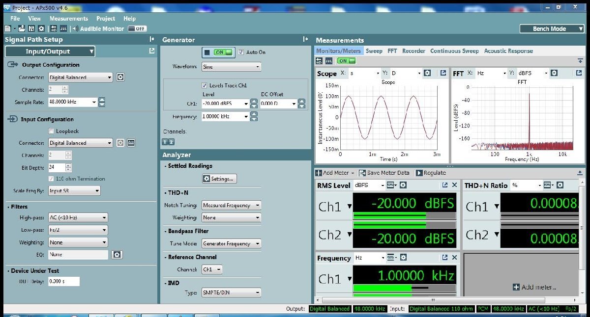 Audio Precision APX515 Audio Analyzer [m1223505837]