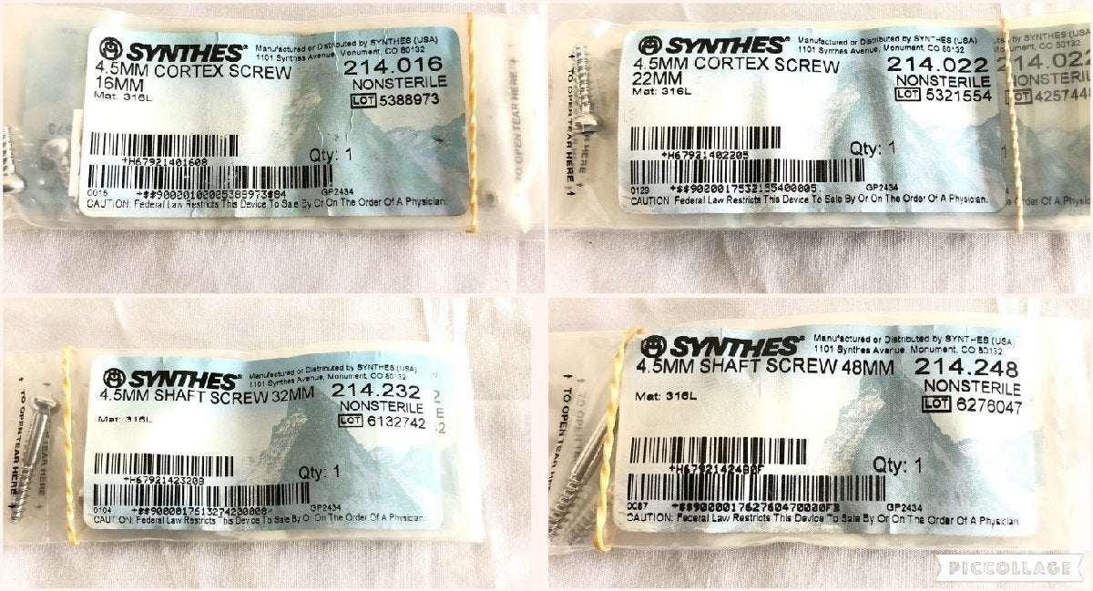 SYNTHES Basic Screw Set Cortex Screw Set Bone Screw Medical Instrument Case 120 BB6FK#2 [v1218701170]