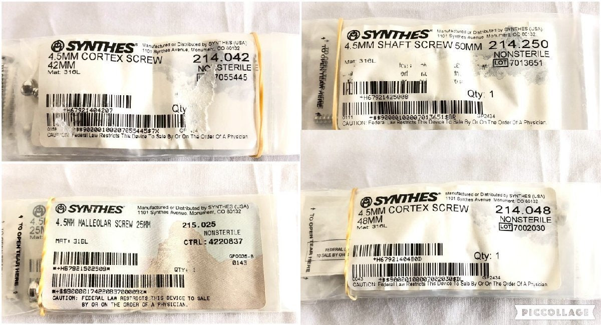 SYNTHES Basic Screw Set Cortex Screw Set Bone Screw Medical Instrument Case 120 BB6FK#2 [v1218701170]