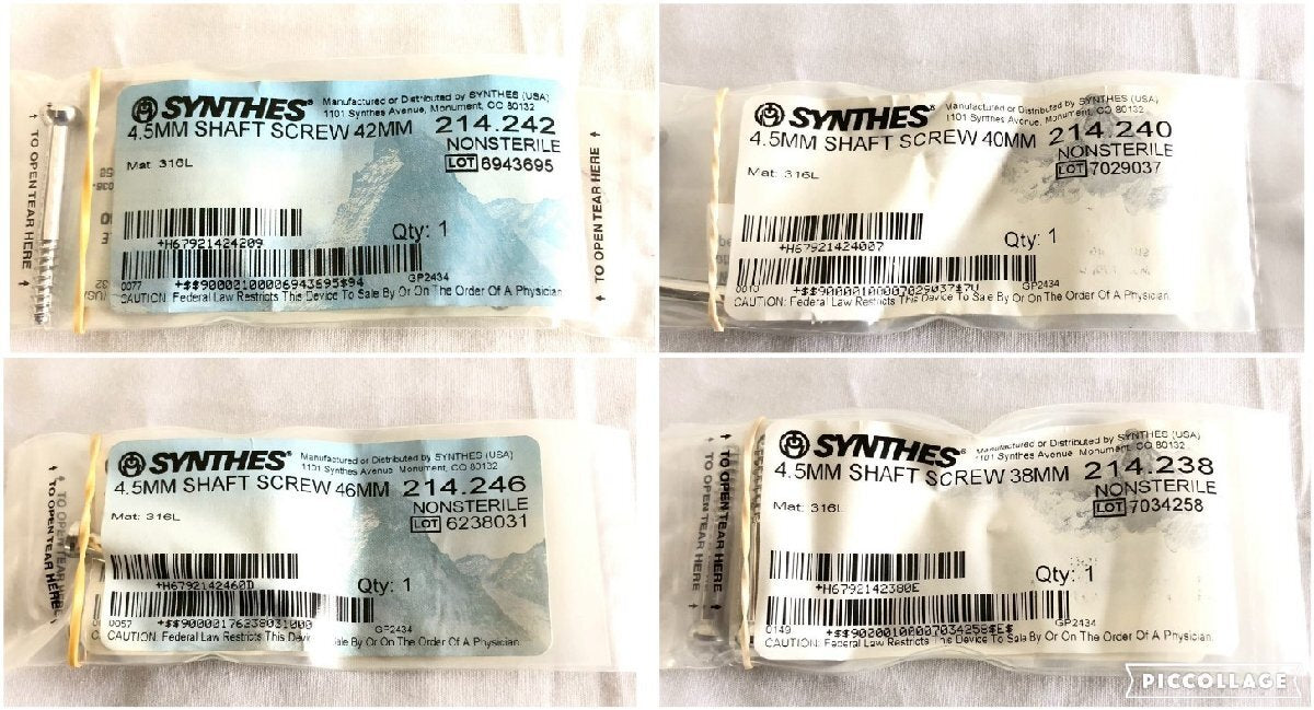SYNTHES Basic Screw Set Cortex Screw Set Bone Screw Medical Instrument Case 120 BB6FK#2 [v1218701170]