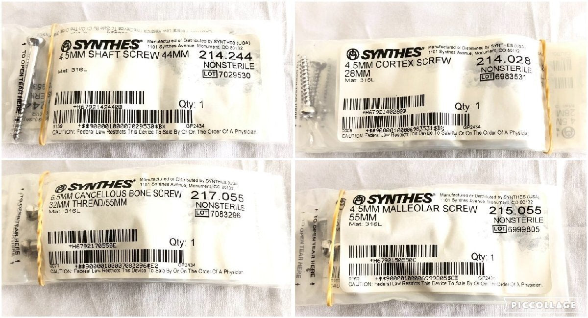 SYNTHES Basic Screw Set Cortex Screw Set Bone Screw Medical Instrument Case 120 BB6FK#2 [v1218701170]