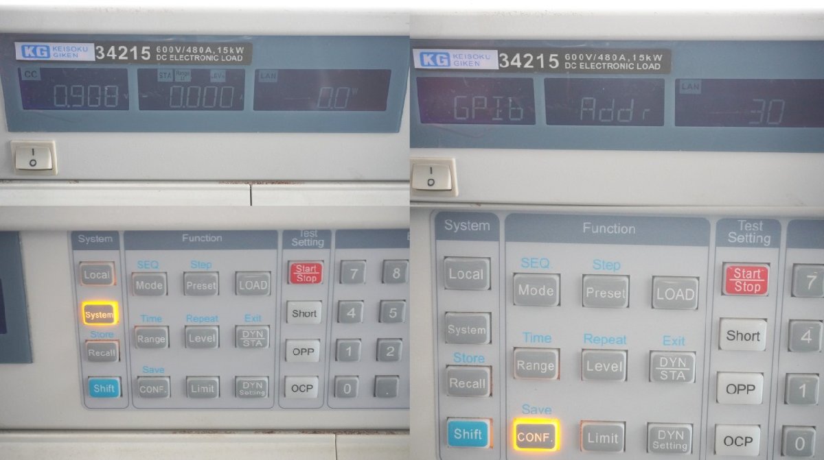 Keisoku Giken 34215 DC Electronic Load 600V 480A 15kW [w1212505822]