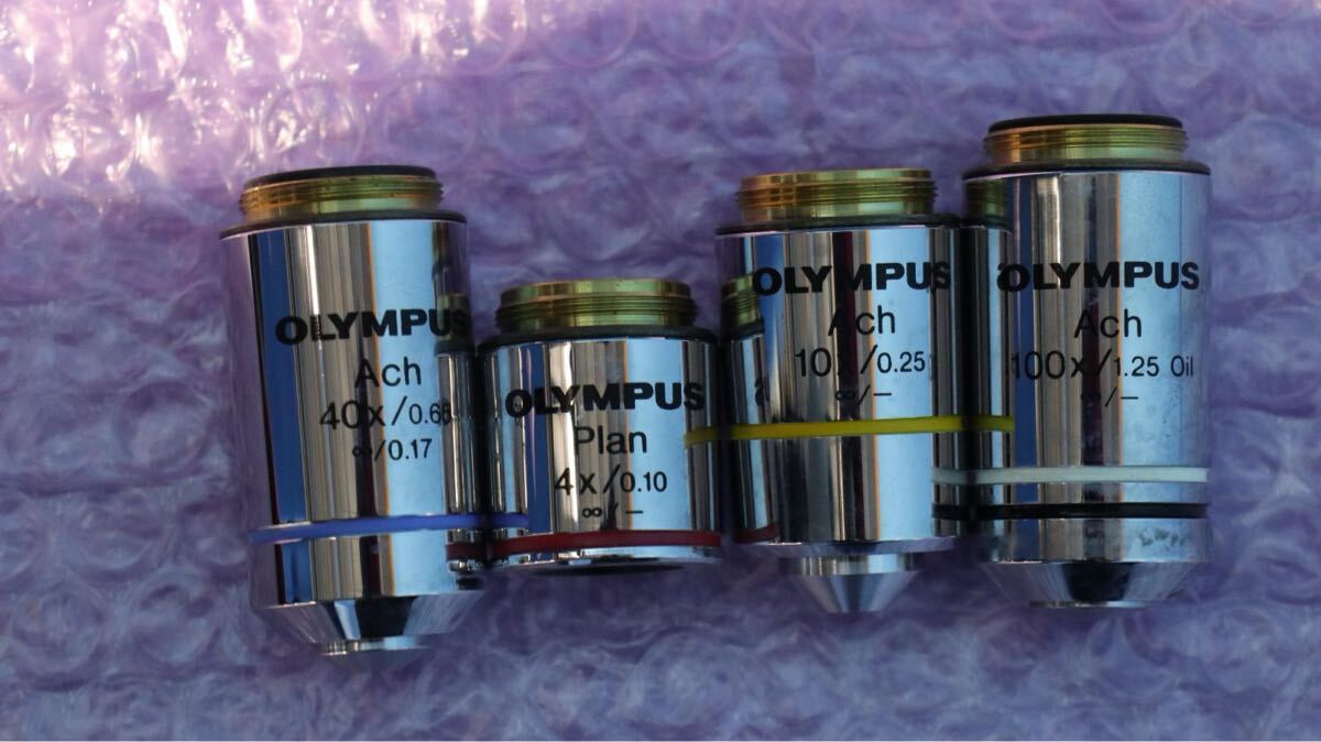 Olympus BX40F4 Microscope with 4 Objectives [g1247458984]
