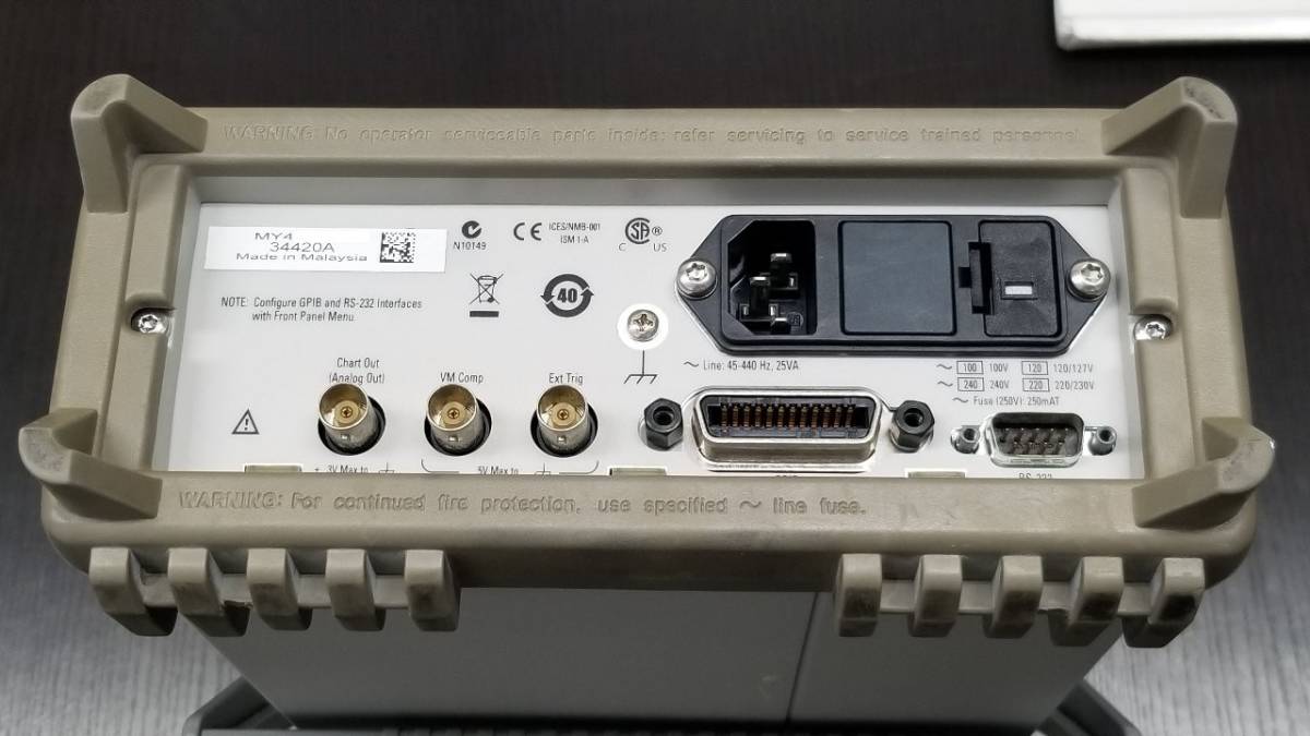 Agilent 34420A Nanovolt Microohm Meter 7.5 Digit [k528737531]