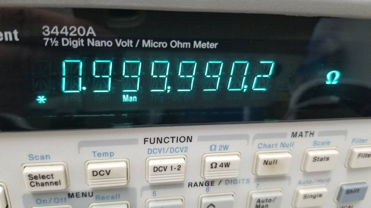 Agilent 34420A Nanovolt Microohm Meter 7.5 Digit [k528737531]
