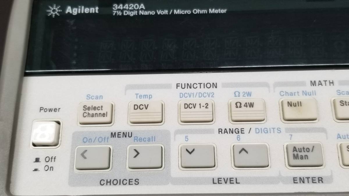 Agilent 34420A Nanovolt Microohm Meter 7.5 Digit [k528737531]