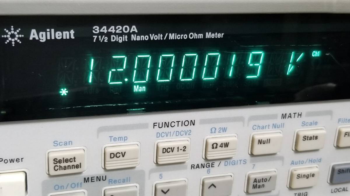 Agilent 34420A Nanovolt Microohm Meter 7.5 Digit [x1046119826]