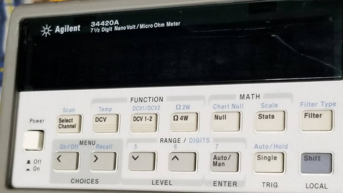 Agilent 34420A Nanovolt Microohm Meter 7.5 Digit [x1046119826]