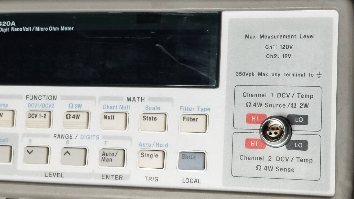 Agilent 34420A Nanovolt Microohm Meter 7.5 Digit [x1046119826]