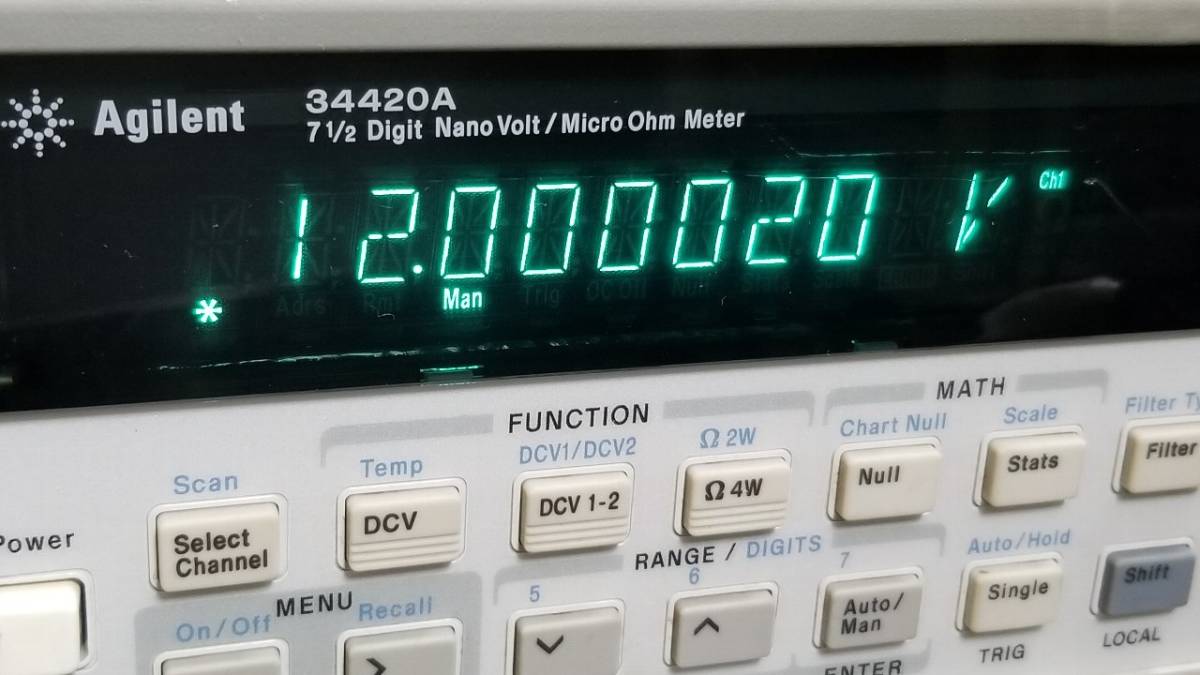 Agilent 34420A Nanovolt Microohm Meter 7.5 Digit [x1046119826]