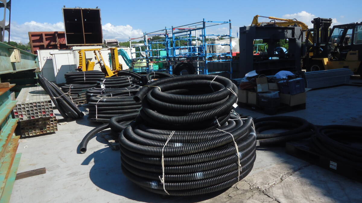 Yutani No. 4055 Electric Wire Protection Material Solar Panel TAC Rex Corrugated Synthetic Resin Pipe [u1147795799]