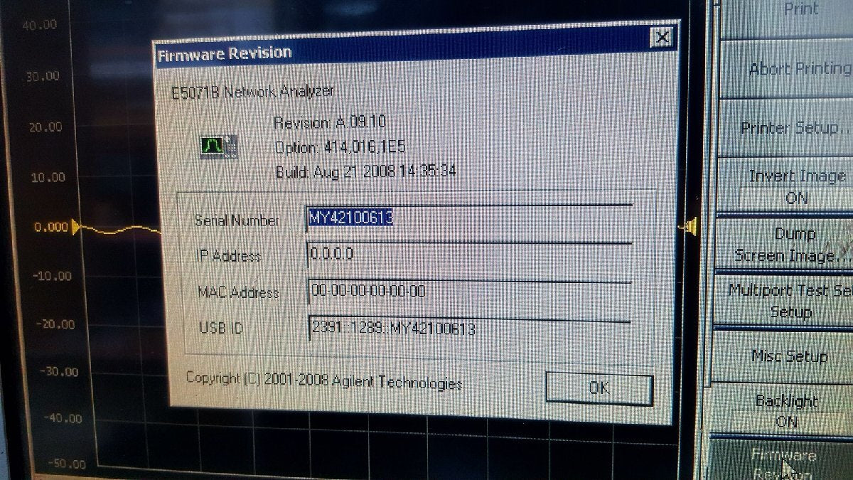 Agilent E5071B Network Analyzer 300kHz-8.5GHz [o1159229119]