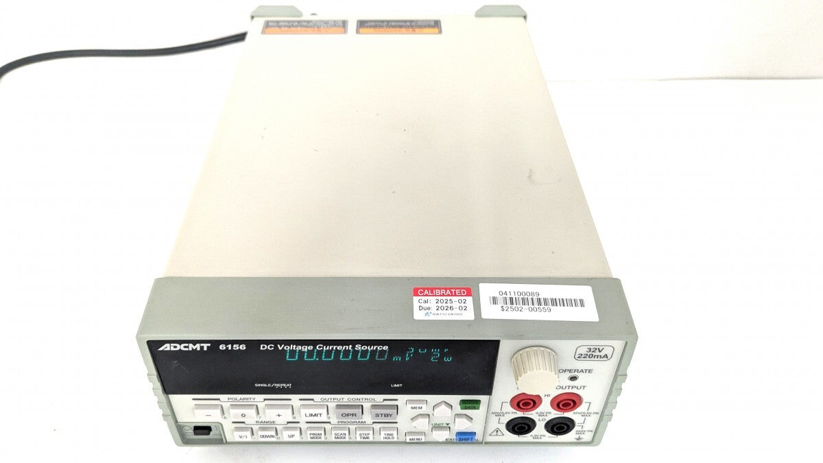 ADCMT 6156 DC Voltage Current Generator ±32V ±220.00mA [k1179559714]