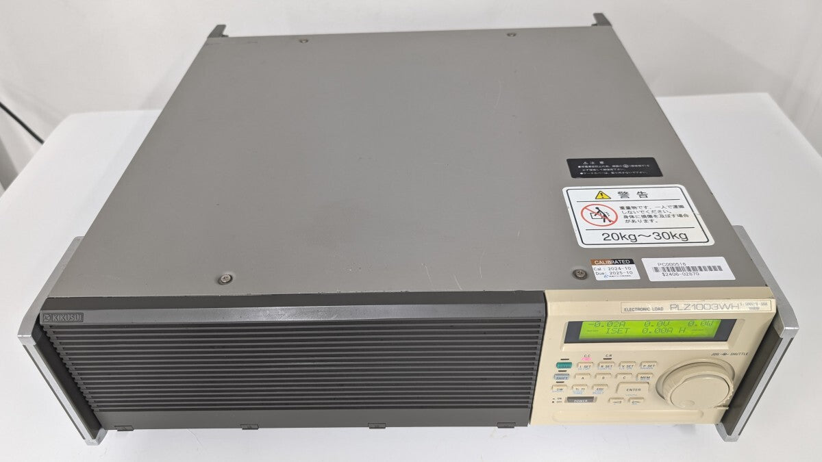 KIKUSUI PLZ1003WH Electronic Load Device 5-500V 0-50A 1000W [o1180134796]