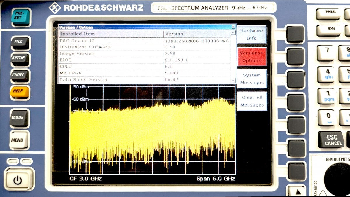 Rohde & Schwarz FSL6 Spectrum Analyzer 9kHz to 6GHz [r1182375230]