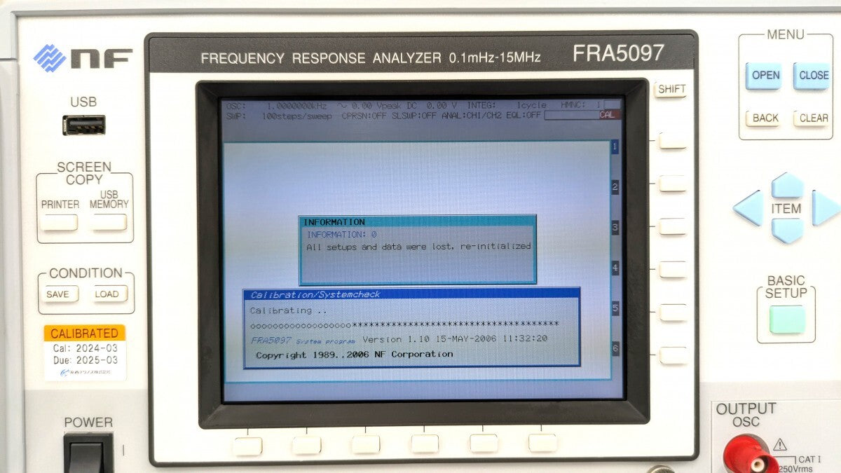 FRA5097 Frequency Characteristic Analyzer 2ch [j1183901803]
