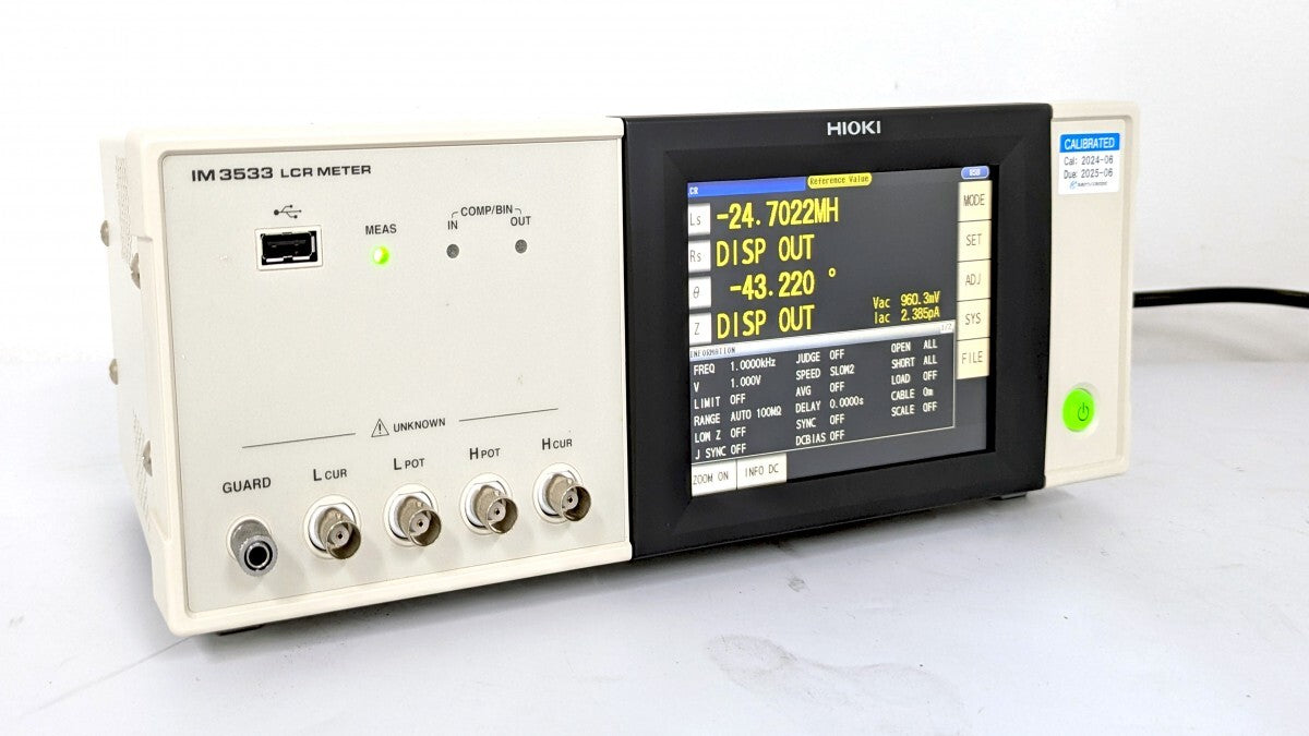 Hioki IM3533 LCR Meter 1mHz - 200kHz Sweep Measurement Continuous Measurement [l1185437016]