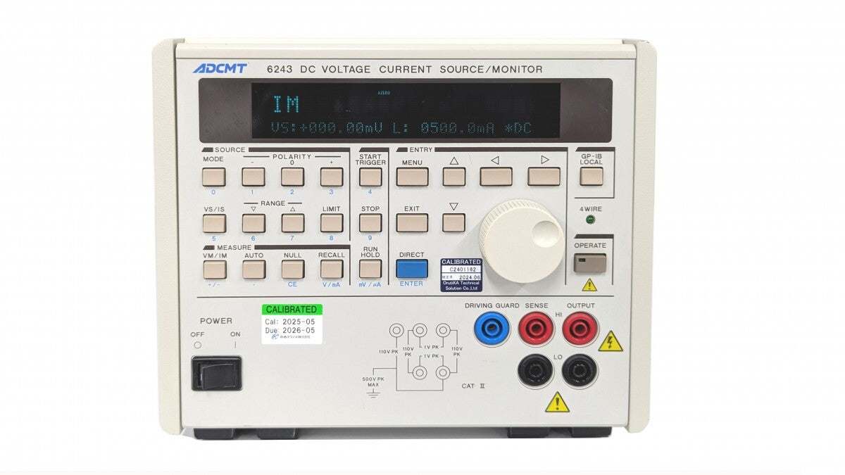 6243 DC Voltage Current Source Monitor with Calibration Test Report [n1186297130]