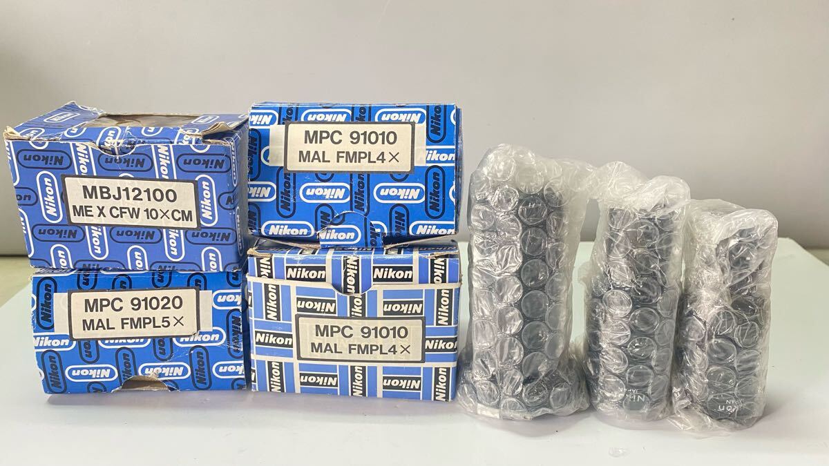 Nikon Microscope 15 Objective Lenses + 7 Eyepiece Lenses Unused [v1186326701]