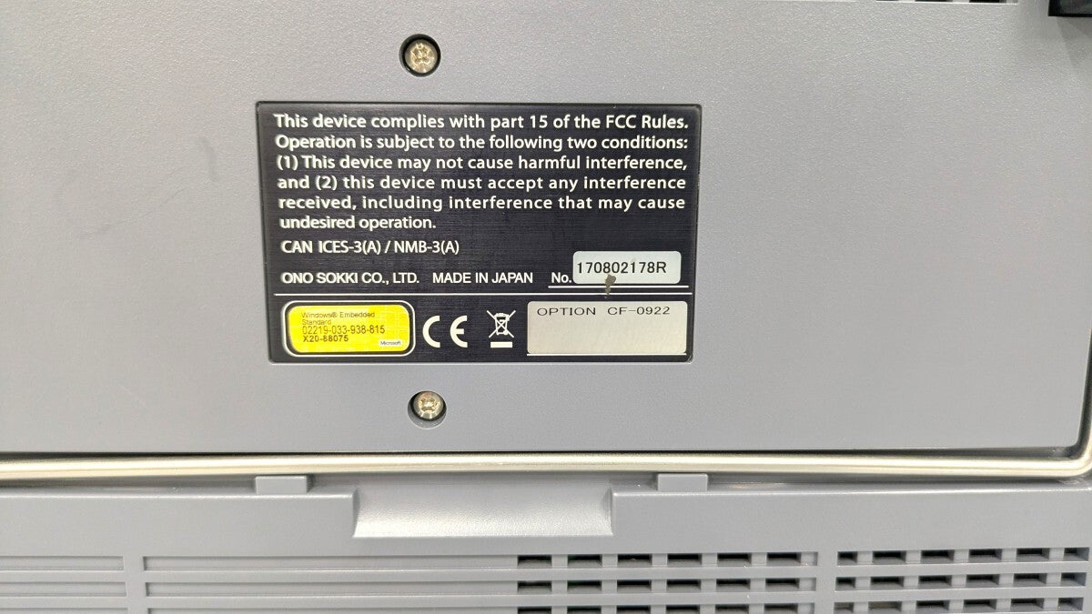 Ono Sokki CF-9400 Portable 4 Channel FFT Analyzer [n1187194819]