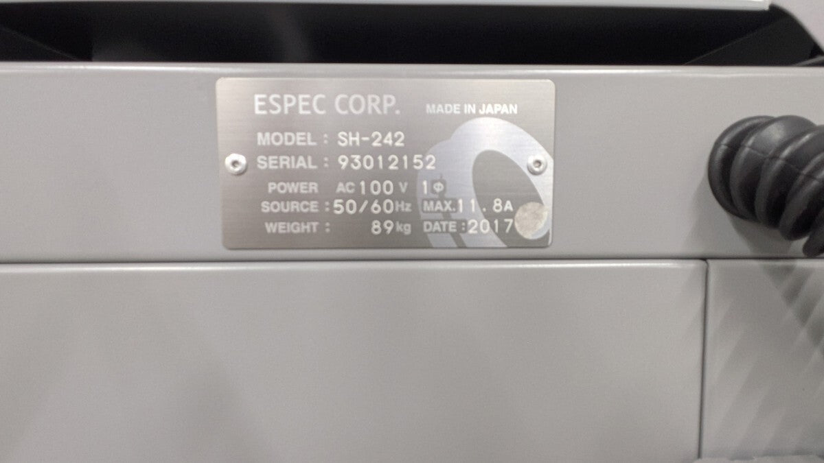 ESPEC SH-242 Tabletop Constant Temperature and Humidity Chamber with Stand -40 to +150℃ [g1188405658]