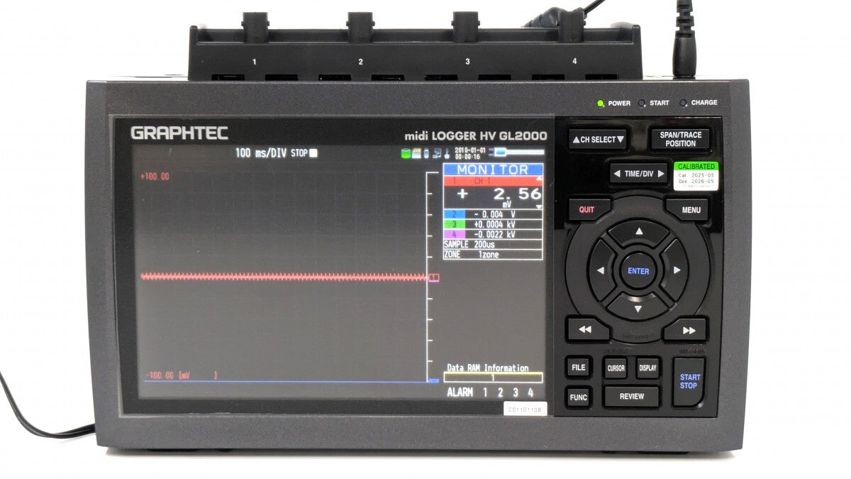 Graphtec GL2000 High Voltage 4 Channel Data Logger [l1189101642]