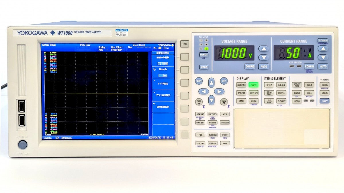 Yokogawa Electric WT1806 Precision Power Analyzer with Calibration Test Report [q1192179429]