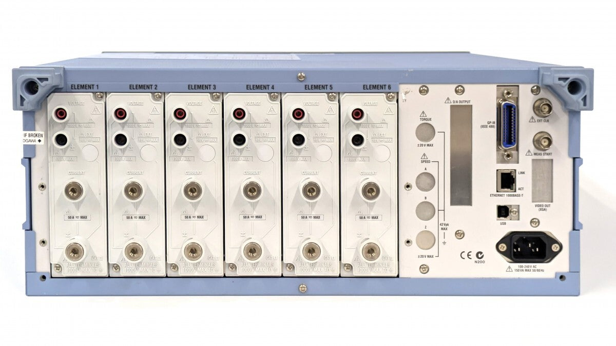Yokogawa Electric WT1806 Precision Power Analyzer with Calibration Test Report [q1192179429]