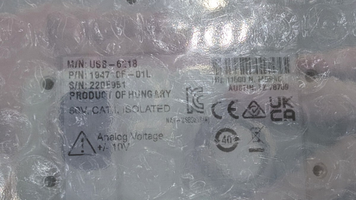 National Instruments USB-6218 Multifunction DAQ Device [f1192576070]