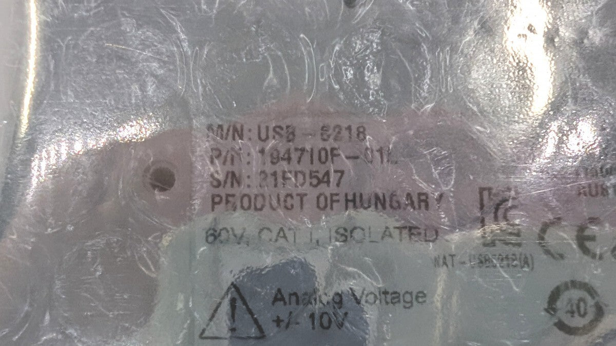 National Instruments USB-6218 Isolated Multifunction DAQ Device [c1192577872]