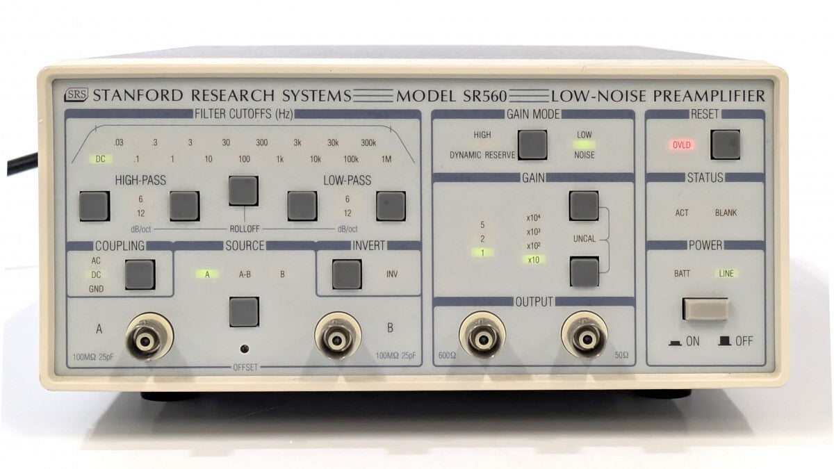 SR560 Low Noise Voltage Preamplifier [v1196905631]