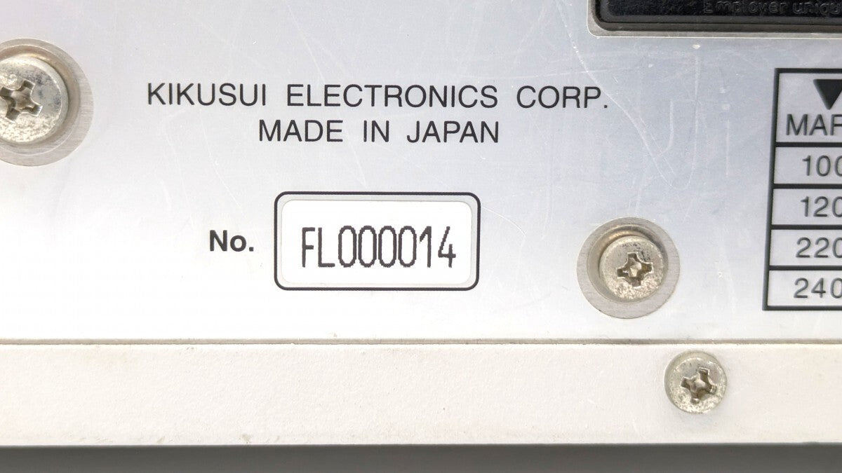 KIKUSUI KSG3421 RDS/RBDS Stereo Signal Generator [f1198002644]