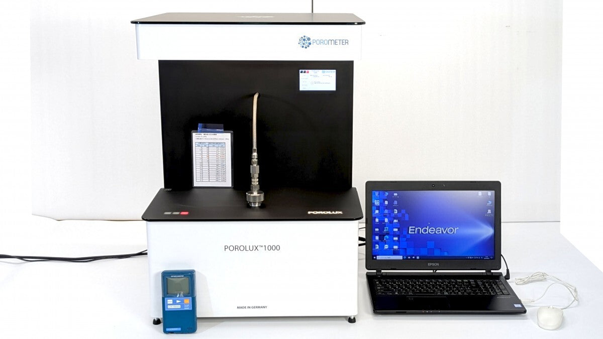 POROLUX 1000 Porometer Thin Film Porous Material Evaluation Device S/N: POR.1000.1911.192 [o1199682300]