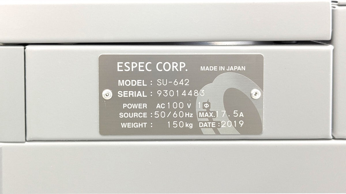 ESPEC SU-642 Explosion-proof Environmental Test Chamber -40 to +150℃ S/N:93014483 [p1199767240]