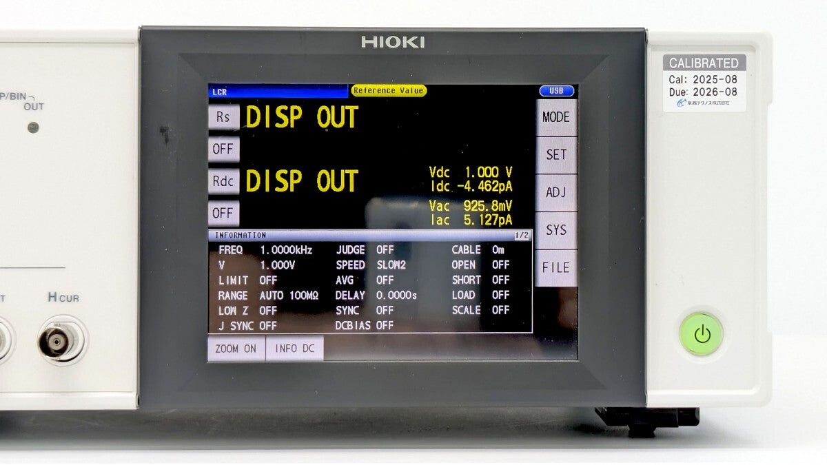 Hioki IM3536 LCR Meter DC 4Hz to 8MHz S/N 170114750 [p1199916157]