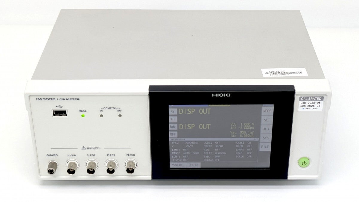 Hioki IM3536 LCR Meter DC 4Hz to 8MHz S/N 170114750 [p1199916157]