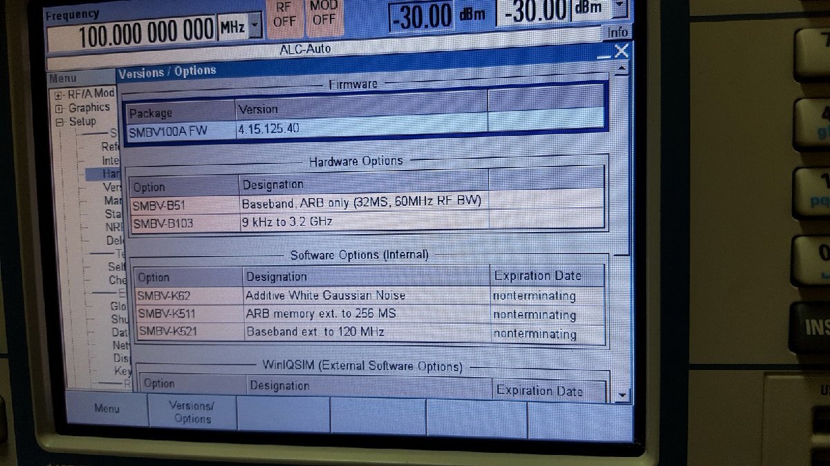Rohde & Schwarz SMBV100A Vector Signal Generator 9kHz-3.2GHz [q1199950442]