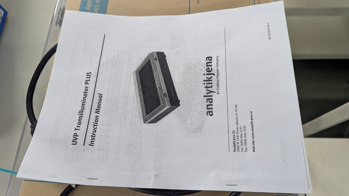 Analytik Jena TML-20 Transilluminator UVP High Performance [u1205530649]