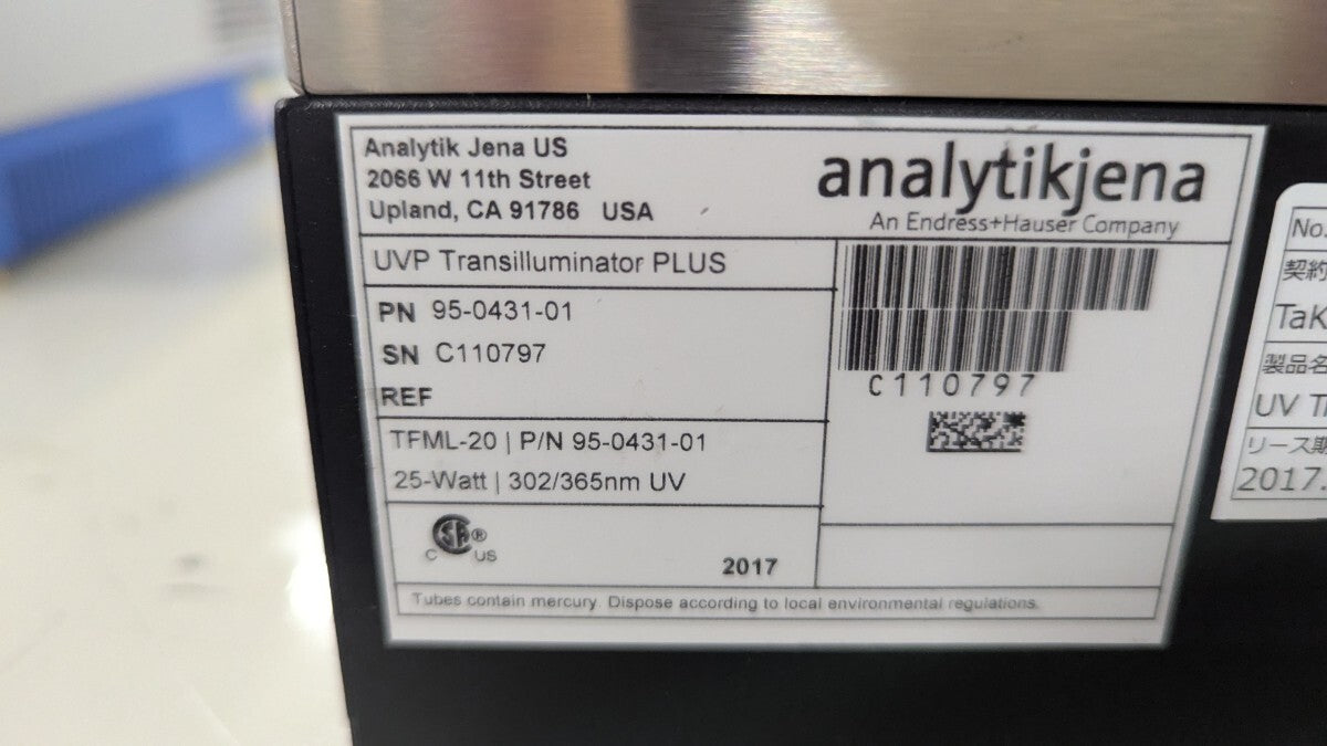 Analytik Jena TML-20 Transilluminator UVP High Performance [u1205530649]