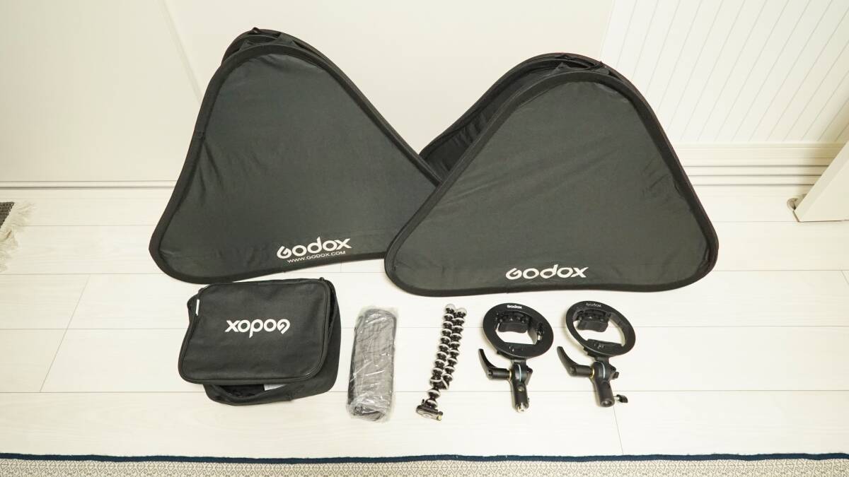 SONY Strobe 3 Lights Set with 80cm Softboxes x2 and Modified Bracket [u1210084113]